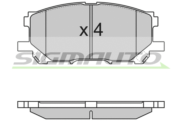 Brake Pad Set, disc brake (SPB168)