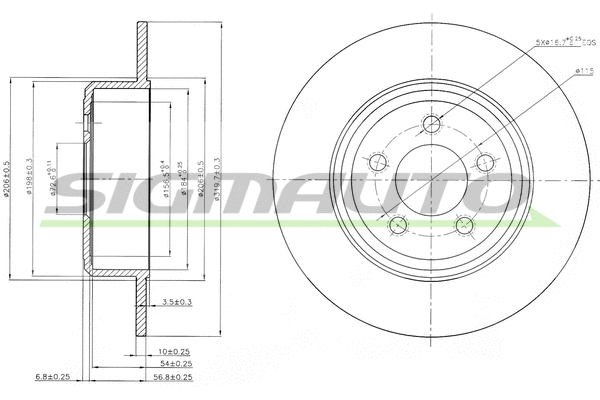 Brake Disc (DBC064S)