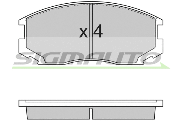 Brake Pad Set, disc brake (SPA732)
