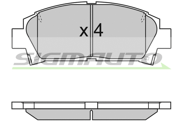 Brake Pad Set, disc brake (SPA752)