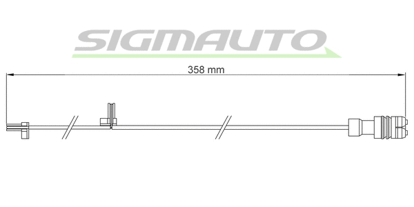 Warning Contact, brake pad wear (WI0657)