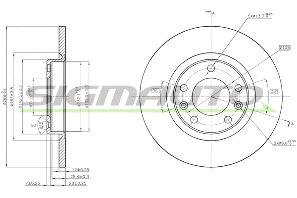 Brake Disc (DBC569S)