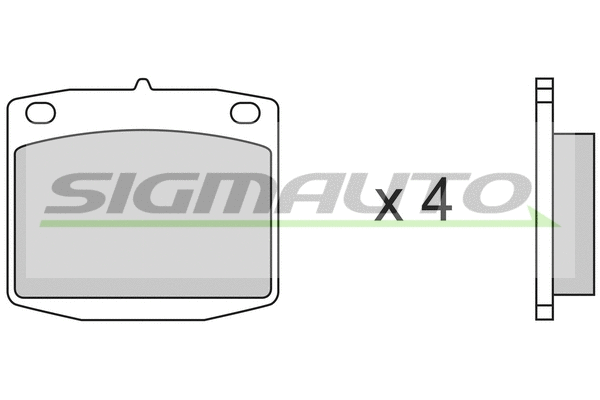 Brake Pad Set, disc brake (SPA173)
