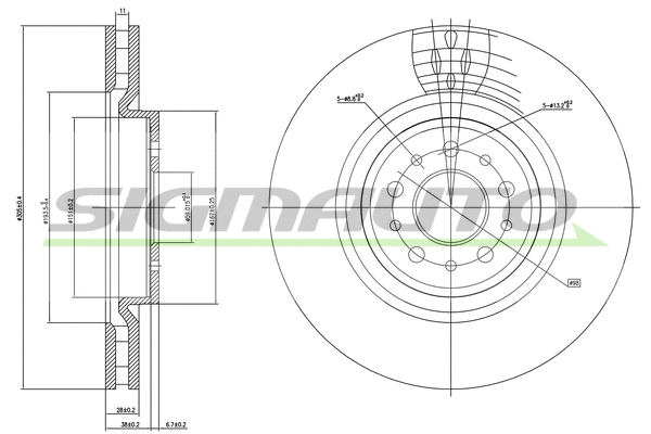Brake Disc (DBB001V)
