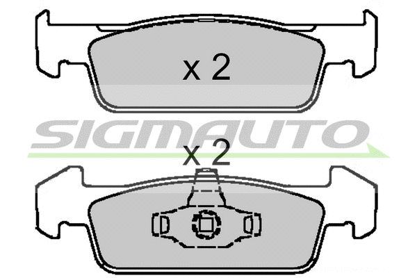 Brake Pad Set, disc brake (SPB647)