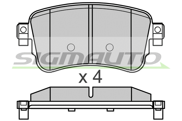Brake Pad Set, disc brake (SPB753)