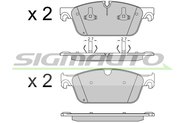 Brake Pad Set, disc brake (SPB565)
