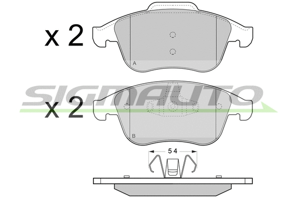 Brake Pad Set, disc brake (SPB430)