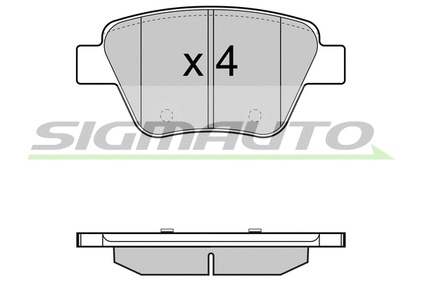 Brake Pad Set, disc brake (SPB429)
