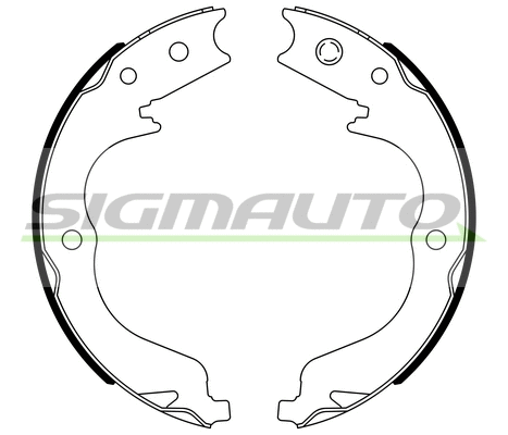 Brake Shoe Set, parking brake (SFA109)