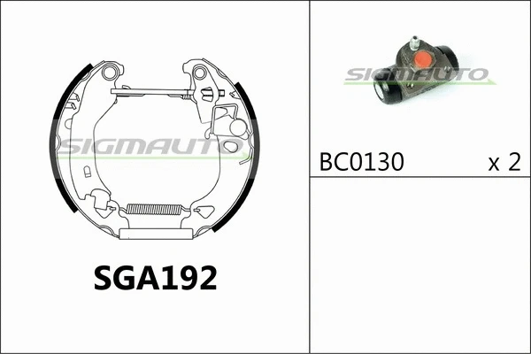 Brake Shoe Set (SGA192)