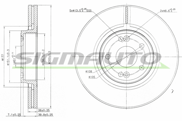 Brake Disc (DBB205V)