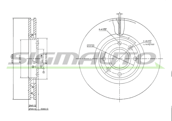 Brake Disc (DBB152V)