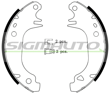 Brake Shoe Set (SFA414)