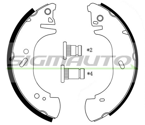 Brake Shoe Set (SFA233)