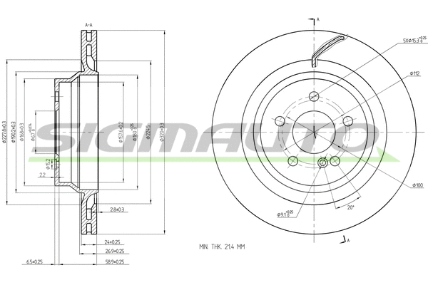 Brake Disc (DBC611V)