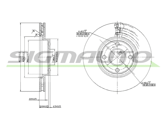 Brake Disc (DBA762V)