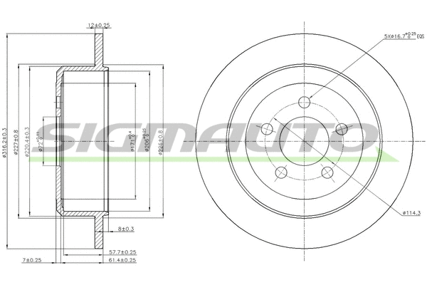 Brake Disc (DBB760S)