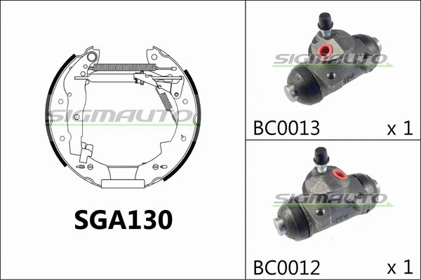 Brake Shoe Set (SGA130)