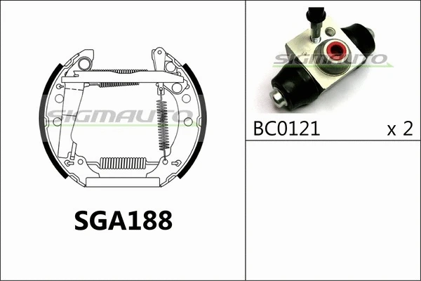 Brake Shoe Set (SGA188)