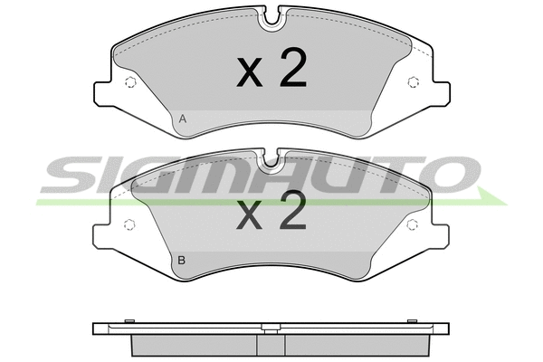 Brake Pad Set, disc brake (SPB415)