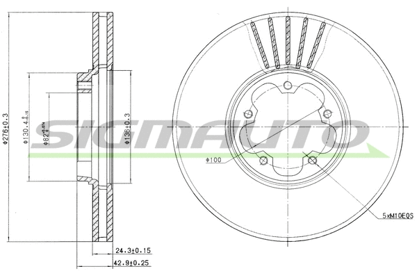 Brake Disc (DBB113V)