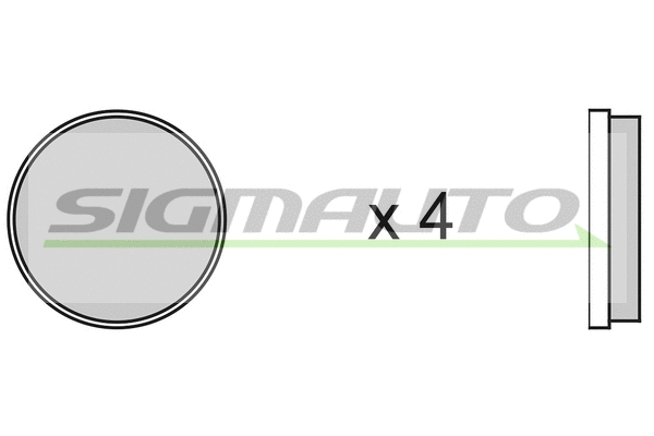 Brake Pad Set, disc brake (SPA067)