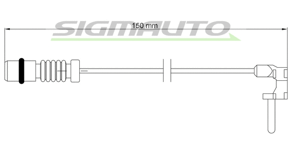Warning Contact, brake pad wear (WI0595)