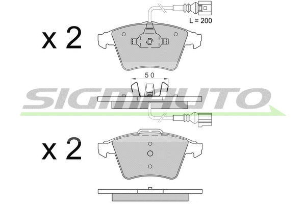 Brake Pad Set, disc brake (SPB508)