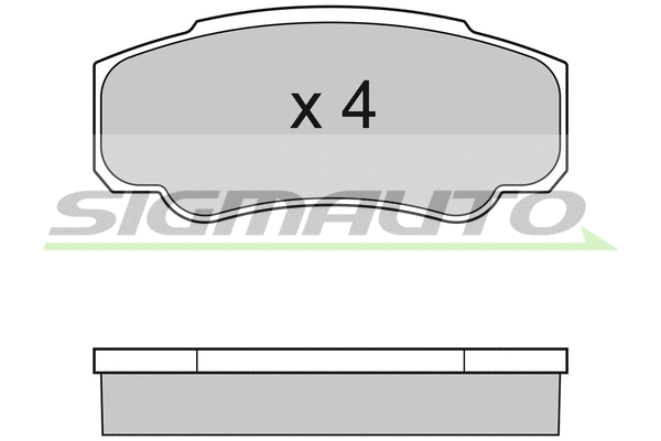 Brake Pad Set, disc brake (SPA996)