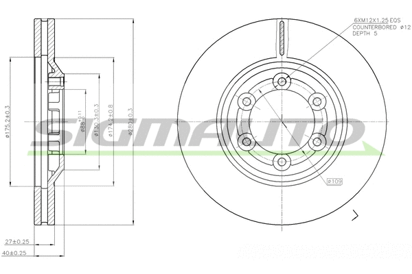 Brake Disc (DBB947V)