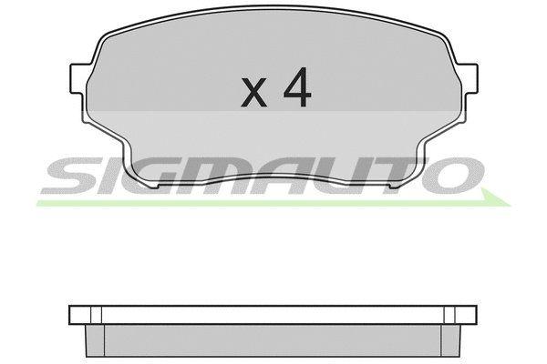 Brake Pad Set, disc brake (SPB205)