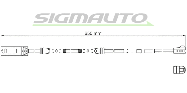 Warning Contact, brake pad wear (WI0689)