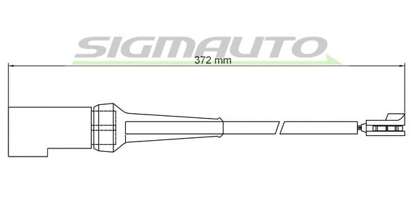 Warning Contact, brake pad wear (WI0799)