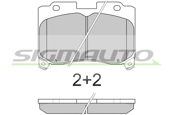 Brake Pad Set, disc brake (SPA740)