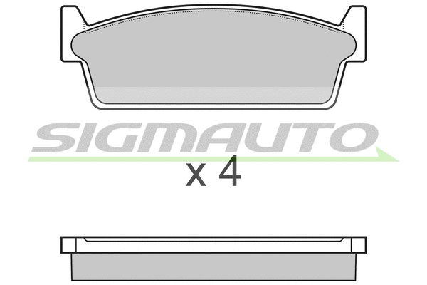 Brake Pad Set, disc brake (SPA440)
