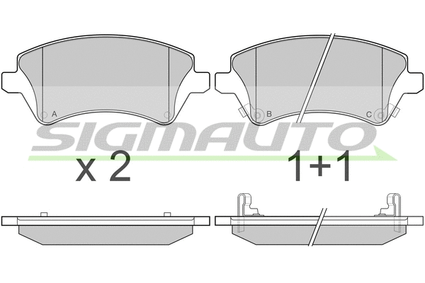 Brake Pad Set, disc brake (SPB030)