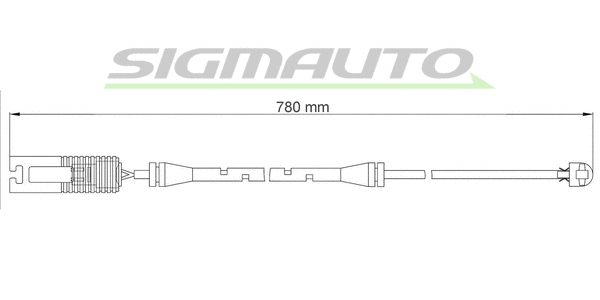 Warning Contact, brake pad wear (WI0515)