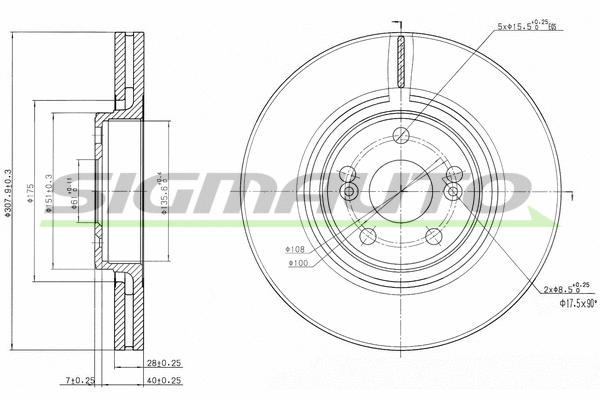 Brake Disc (DBB368V)
