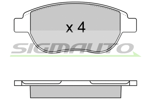 Brake Pad Set, disc brake (SPA972)