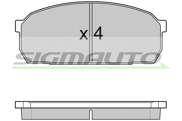 Brake Pad Set, disc brake (SPA756)