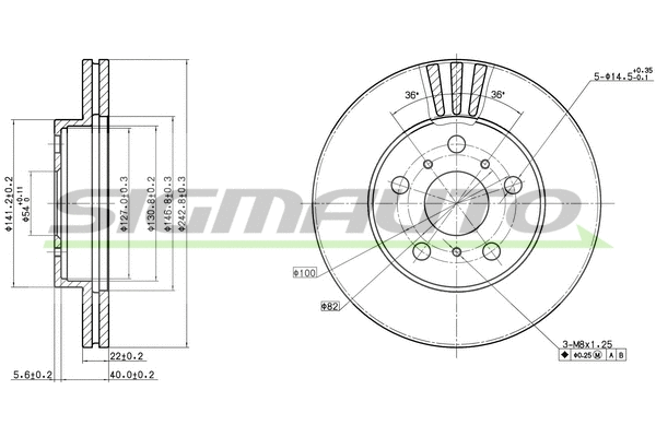 Brake Disc (DBA402V)
