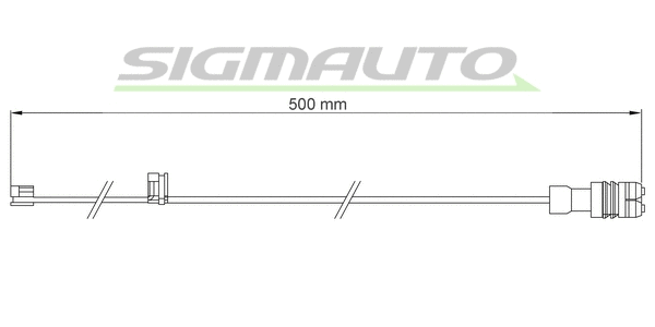 Warning Contact, brake pad wear (WI0662)