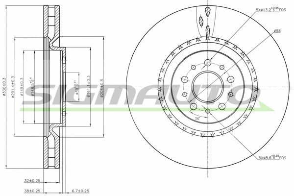 Brake Disc (DBB183V)