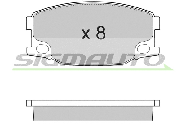 Brake Pad Set, disc brake (SPB318)