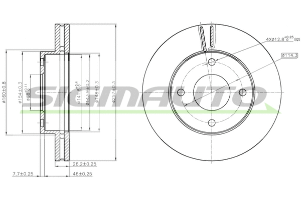 Brake Disc (DBC134V)