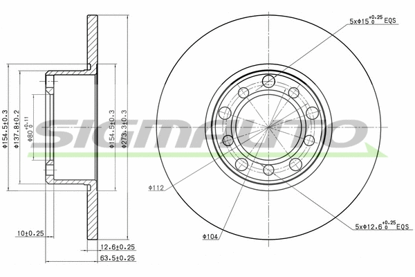 Brake Disc (DBA008S)