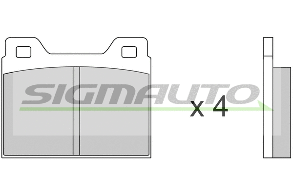 Brake Pad Set, disc brake (SPA062)
