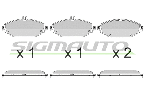 Brake Pad Set, disc brake (SPB641)