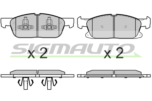 Brake Pad Set, disc brake (SPB666)